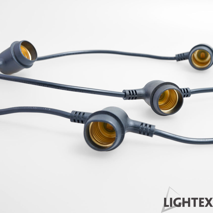Γιρλάντα Lightex 15×E27, 5 m, IP44